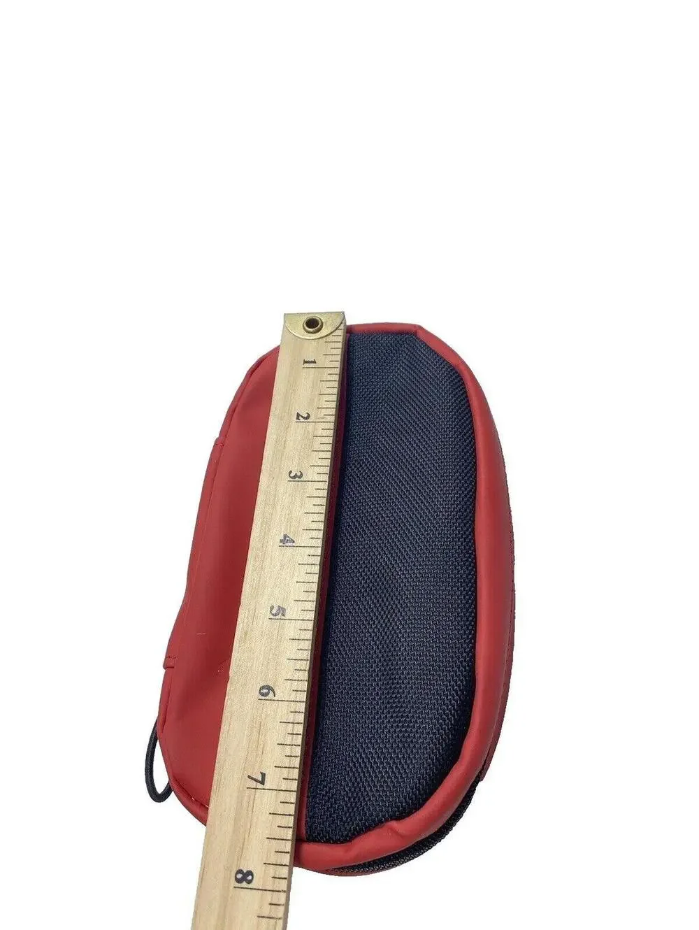 Rogers Red & Black Small Pouch Zip Pencil Case Toiletry Carrier Bag - New As Is